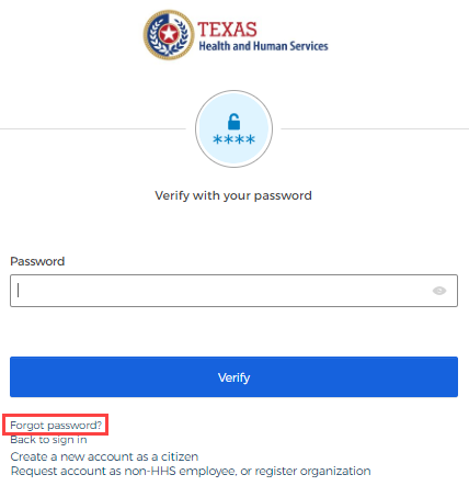 Screenshot of the HHS IAMOnline Sign In page.
